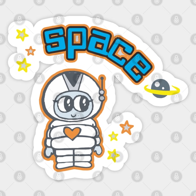 Space Love - Cosmic Connection Design Sticker by Urbanprint